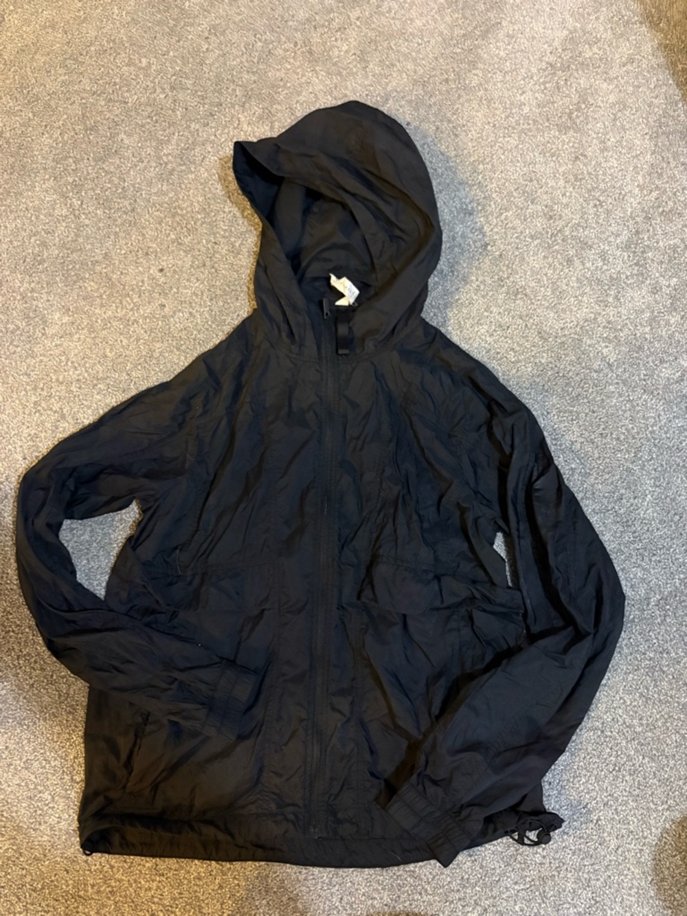 lululemon athletica Black Windbreaker- Size 6